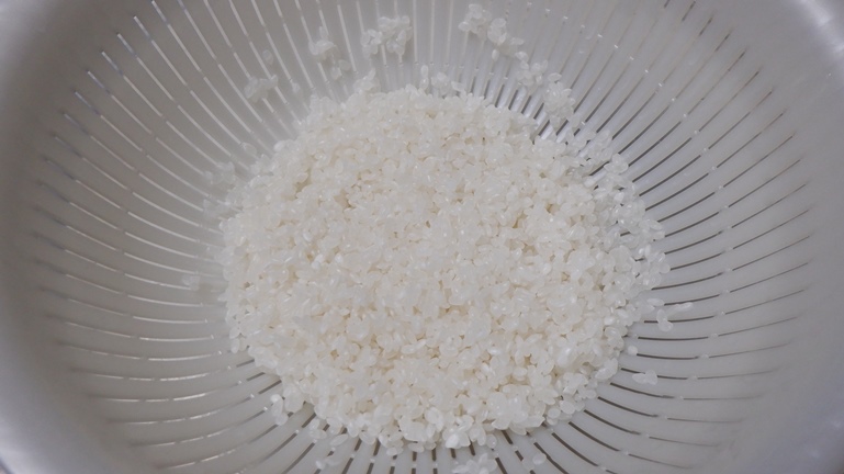 ホットクックでご飯を炊く　洗米後